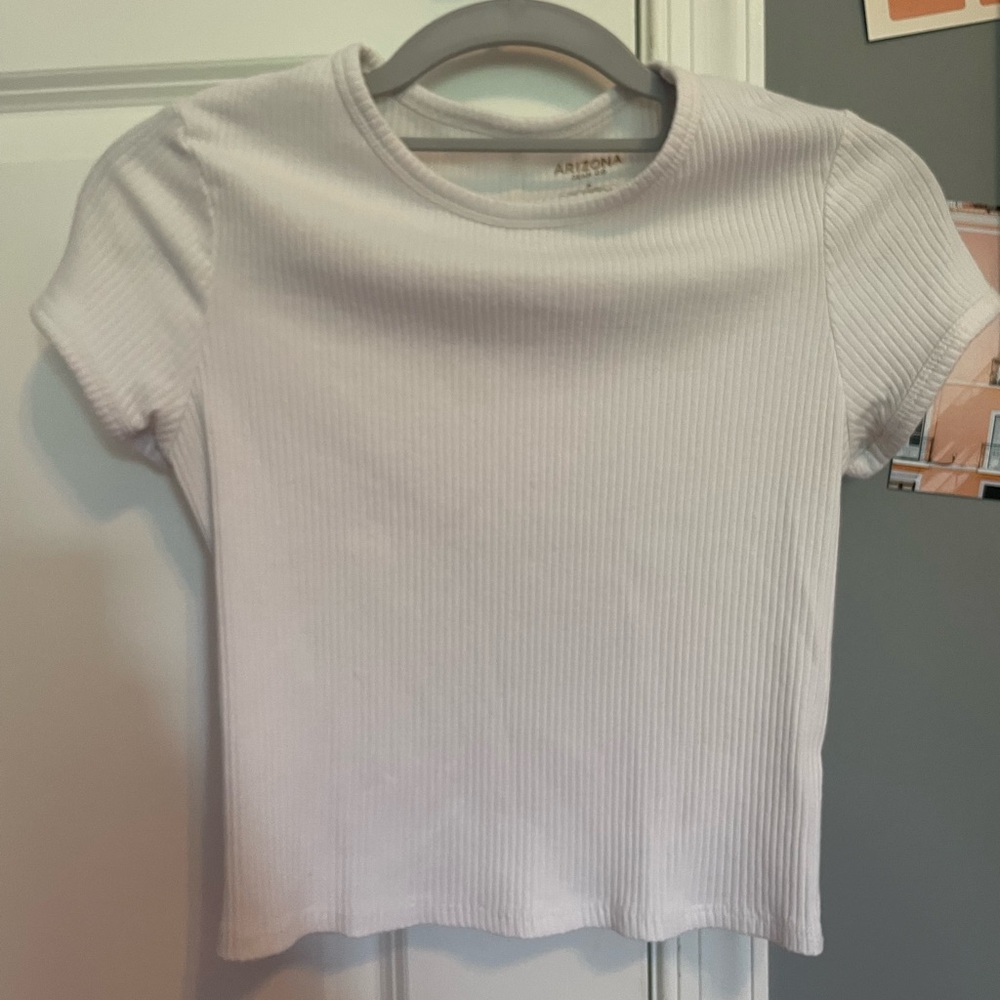 arizona white tee; size small; in great condition